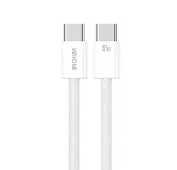 Кабель швидкісний WEKOME WDC -21 USB-C to USB-C 65 W Super Fast Charging