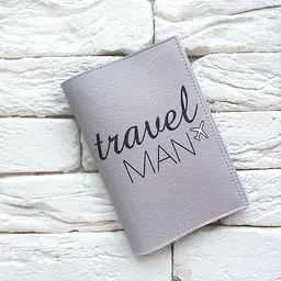 Обкладинка для паспорта Travel man 4 (сірий)