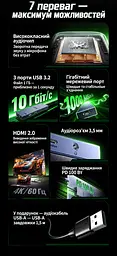 Док-станція зі звуковою картою UGREEN CM880 USB-C 3.2 8 в 1 HDMI 2.0 сірий (55544) - мініатюра 5