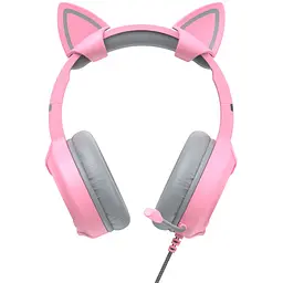 Навушники ігрові з мікрофоном Havit HV-H2233d Cat pink (HV-H2233d) - мініатюра 2
