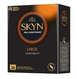 Презервативи SKYN Large 36 шт – великі розміри, латекс-free, ультракомфорт