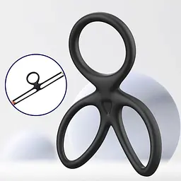 Ерекційне кільце Erospace Men’s Play Triple Silicone Cock Ring B14 - мініатюра 11