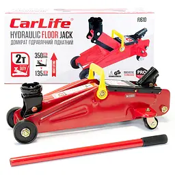 Домкрат підкатний CarLife 2 т 135-350 мм (FJ610) - мініатюра 2
