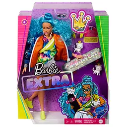 Лялька Barbie Екстра з блакитним кучерявим волоссям (GRN30) - мініатюра 5