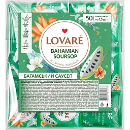 Уцінка. Чай зелений Lovare Багамський саусеп 75 г (50 шт. х 1.5 г)