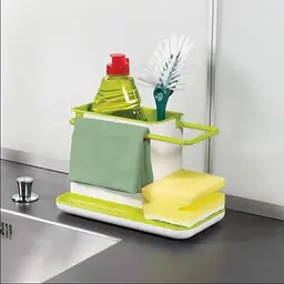 Кухонний органайзер на раковину kitchen Shelf Sink tidy, Зелений - мініатюра 4
