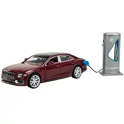 Колекційна металева модель автомобіля Автопром Bentley Flying Spur Hybrid із зарядною станцією, інерцією, світлом та звуком 1:38 - мініатюра 5