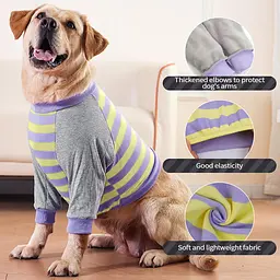 Костюм для відновлення собак Derby Stop Licking Dog Recovery Shirt, Purple, L - мініатюра 5