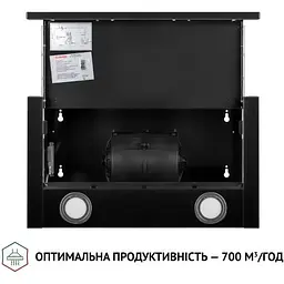 Витяжка Perfelli TL 5212 BL 700 LED телескопічна - мініатюра 7