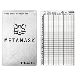 Мнемонічний планшет Lapua Seed phrase keeper for MetaMask (LSPKM)