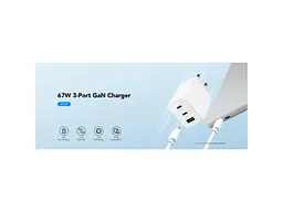Мережевий зарядний пристрій CUDY 67 W (CH67_EU) - мініатюра 4