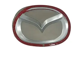Емблема задня Mazda 3 Angkesaila (2014-2019р) чорна+хром 115х90 мм під склом (на скотчі) - мініатюра 2