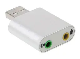 Звукова карта USB AUX jack, 2xTRS (Mic + Ear) Virtual 7.1 Channel, chip CZH-H077 - мініатюра 2