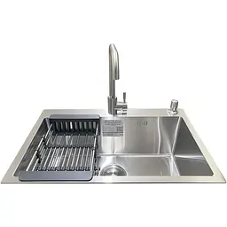 Комплект мийка + змішувач Romzha Arta U-600S (B) - мініатюра 2