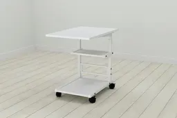 Стіл приставний Ferrum-decor Адан 62x40x60 метал Білий ДСП Білий 16мм (FRD-102491)