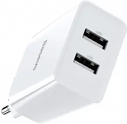 Мережевий зарядний пристрій Baseus Speed Mini 2USB 2.1A White [CCFS-R02] [67418] - мініатюра 3