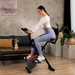 Велотренажер Hop-Sport HS-3030X Apeks X-Bike сірий - мініатюра 4