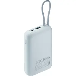 Зовнішній акумулятор Xiaomi Power Bank Integrated Cable 10000mAh 22.5W Blue (BHR9073GL) [120796] - мініатюра 3