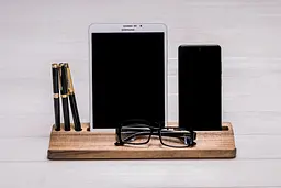 Підставка з дерева для гаджета ecoWalnut 320x95x18 мм - мініатюра 2