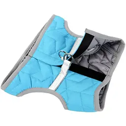 Шлея для собак м'яка AiryVest One, S1, 40-45х29-31 см, блакитний (29412) - мініатюра 2
