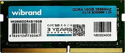 Оперативна пам'ять Wibrand 16GB SODIMM DDR4 2666MHz (WI2666DDR4S/16GB)