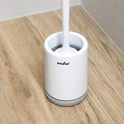 Йоржик для унітазу МВМ My Home підлоговий BP-13, білий з сірим (BP-13 WHITE/GRAY) - мініатюра 6