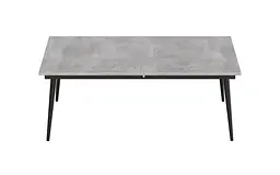 Стіл журнальний трансформер Dandi Small Ferrum-decor 45x120(160)x60 Чорний метал ДСП Бетон 16 мм (FRD-106785) - мініатюра 9