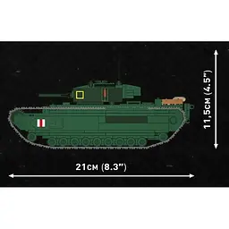 Конструктор Cobi Company of Heroes 3 Танк Черчилль M3, масштаб 1:35, 654 деталі (COBI-3046) - мініатюра 7