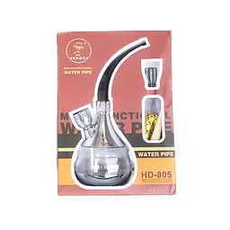 Похідний міні Кальян Hengda HD-805 №3036 Silver (11569) - мініатюра 2