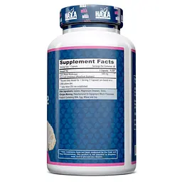 Натуральна добавка Haya Labs Lion's Mane Mushroom 500 mg, 60 капсул - мініатюра 2