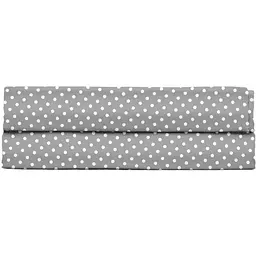 Євро простирадло Cosas Grey Dotss 220х240 см (ПростыньDropGrey_220)