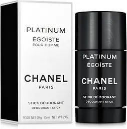 Парфумований дезодорант - стік 75 мл Chanel Egoiste Platinum - мініатюра 2