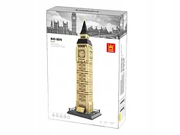 Конструктор Wange 3D Архітектура Біг-Бен Elizabeth Tower 5216 для дітей та дорослих, 1666 деталей - мініатюра 2