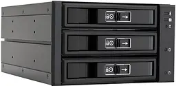 Бекплейн Chieftec CBP-2131SAS 2x5.25" -> 3x3.5" HDDs Hot-Swap Aluminium