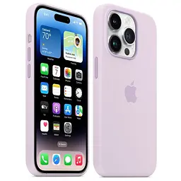 Оригінальний силіконовий чохол Apple Silicone Case with MagSafe для iPhone 14 Pro Max (6.7") Lilac MPTW3ZM/A - мініатюра 5