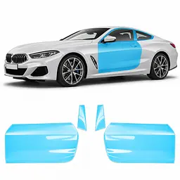 Антигравійна захисна бронеплівка за лекалами для BMW 8 Series G15/G14/G16 2018-2022 - зони дверей і стійки вікон