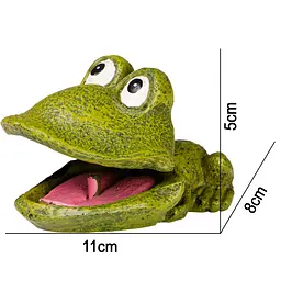 Декорація весела жаба Kruger Meier Froggy Bubble 11x8x5 см (1185) - мініатюра 2
