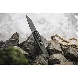 Ніж складаний Ganzo G721B-GR чорний клинок зелений - мініатюра 11