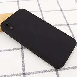 Чохол Silk Square Full Camera Protective (AA) NO LOGO для Apple iPhone X / XS (5.8") Чорний / Black - мініатюра 2