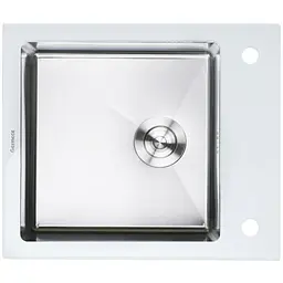 Кухонна мийка Platinum HANDMADE WHITE GLASS (SP000034804)