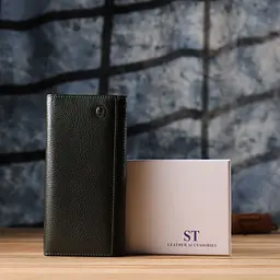 Стильний гаманець для жінок з монетницею із натуральної шкіри ST Leather 23106 зелений - мініатюра 10