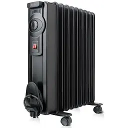 Масляний обігрівач Black+Decker 1500 Вт площа обігріву 15 кв.м чорний підлоговий (BXRA1500E)