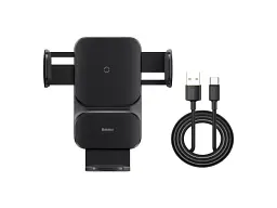 Автомобільний тримач BASEUS Wisdom Auto Alignment Car Mount Wireless Charger QI 15W Air Outlet base (CGZX000001) - мініатюра 4