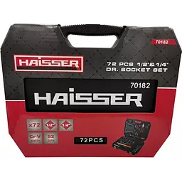 Набір інструментів Haisser професійний 1/2" та 1/4" 72 шт. (117782) - мініатюра 4