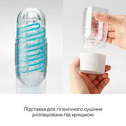 Мастурбатор Tenga Spinner 01 Tetra, динамічне обертання та інтенсивна текстура з тетраедрів - мініатюра 6