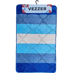 Набір килимків для ванної Vezzer Color line 60x100 та 60x50 см синій (VZC05246) - мініатюра 2