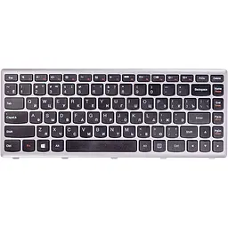 Клавiатура для ноутбука LENOVO Z410, G400 чoрний, сірий фрейм (KB310768)