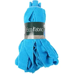 Змінна насадка для швабри Eco Fabric моп зі смужок мікрофібри 160 г блакитна (EF-0160-MB) - мініатюра 3