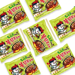 Локшина швидкого приготування Samyang Buldak Ramen Jjajang Hot Chicken Flavor 140 г - мініатюра 6
