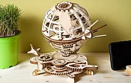 Механічний 3D Пазл Ukrainian Gears Глобус, 184 елементи (70128) - мініатюра 5